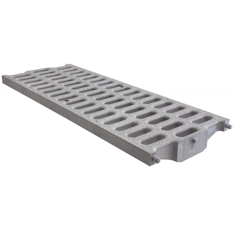 First Plast - Grille renforcée Pratiko - série 200 - pvc anti-choc - gris - 200 x 500 mm