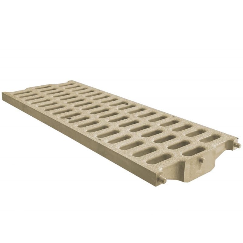 First Plast - Grille renforcée Pratiko - série 200 - pvc anti-choc - sable - 200 x 500 mm