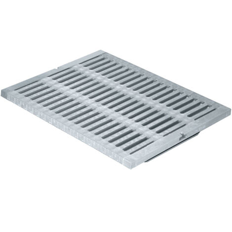 Grille renforcée PVC - gris - 400 x 500 mm - First Plast