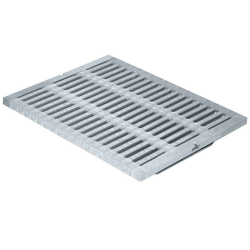 Grille renforcée pvc - gris - 400 x 500 mm First Plast