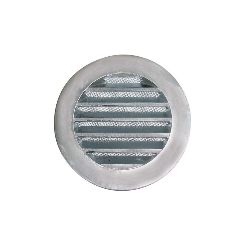 Unelvent - grille ronde aluminium diamètre 132mm