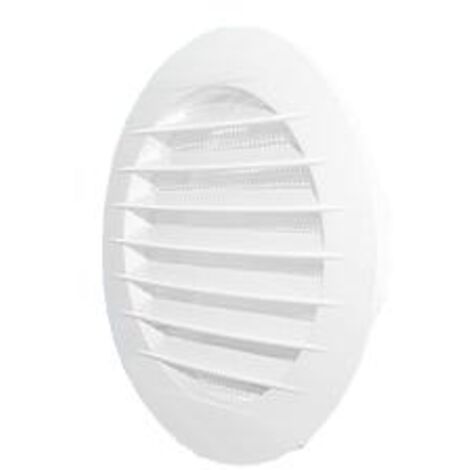 GRILLE RONDE AVEC MAILLE 125 MM BLANCHE - WD-007-0185