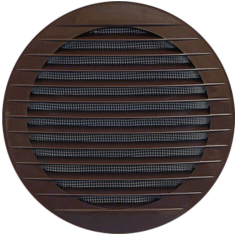 GRILLE RONDE AVEC MAILLE 150 MM MARRON - WD-007-0310