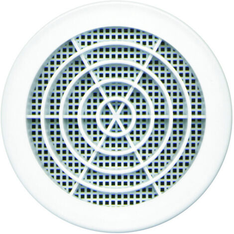 Grille ronde diamêtre 100mm blanche - DMO
