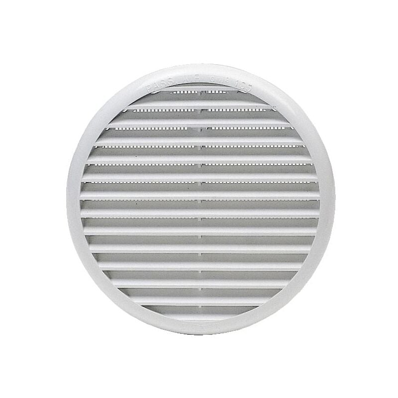 Grille ronde en abs blanc d235