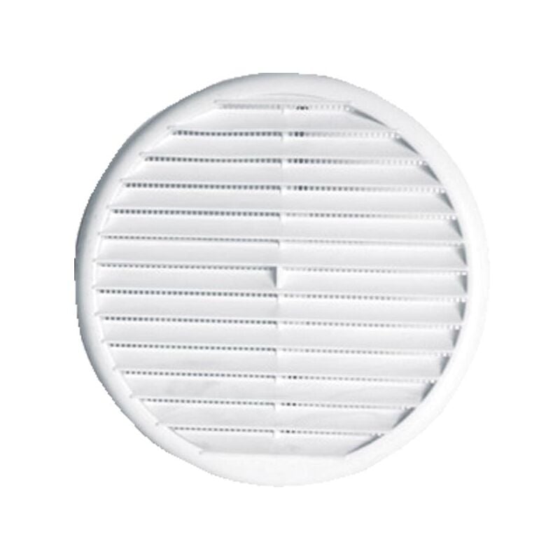 Grille ronde en abs blanche