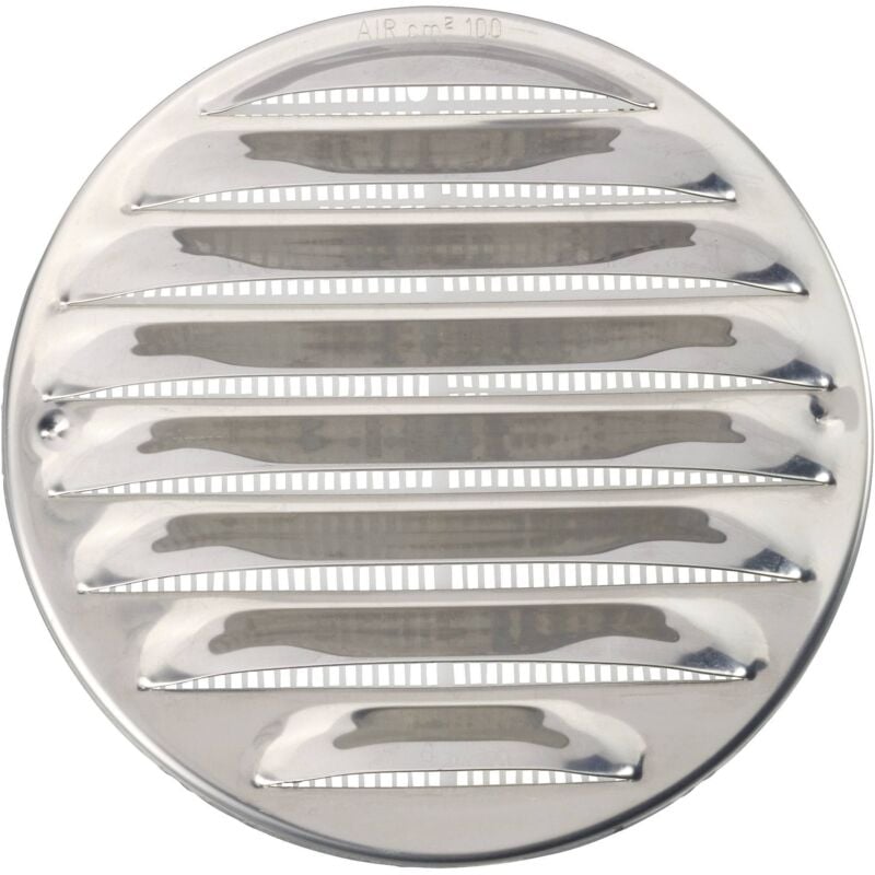 Wallair N31835 Grille d'aération acier inoxydable Convient pour Ø de tube: 10 cm
