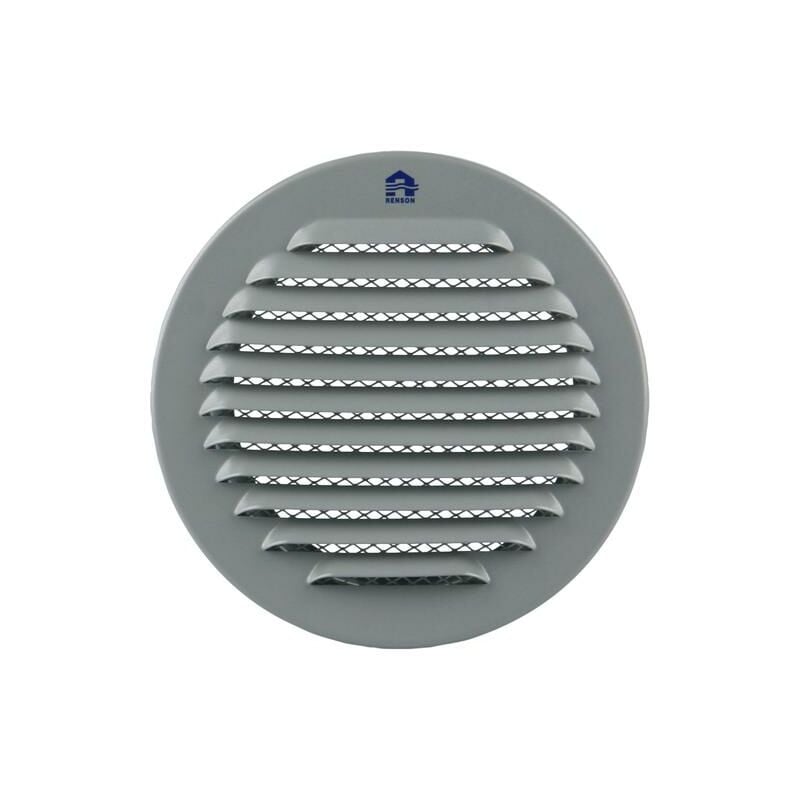 Renson - Grille ronde 435R 100mm aluminium gris 17471