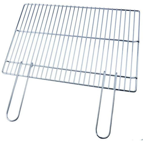 Grille Sandrigarden en acier, manches pliables, 570x400 mm
