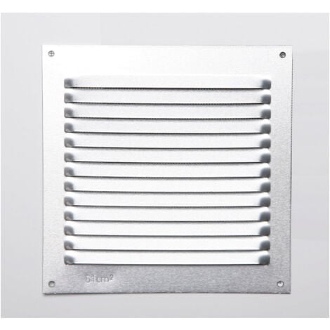 Grille sans bord alum 0.6 couleur naturelle 150x150mm