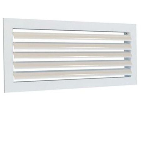 Grille simple déflexion à ailettes mobiles - 300x150mm