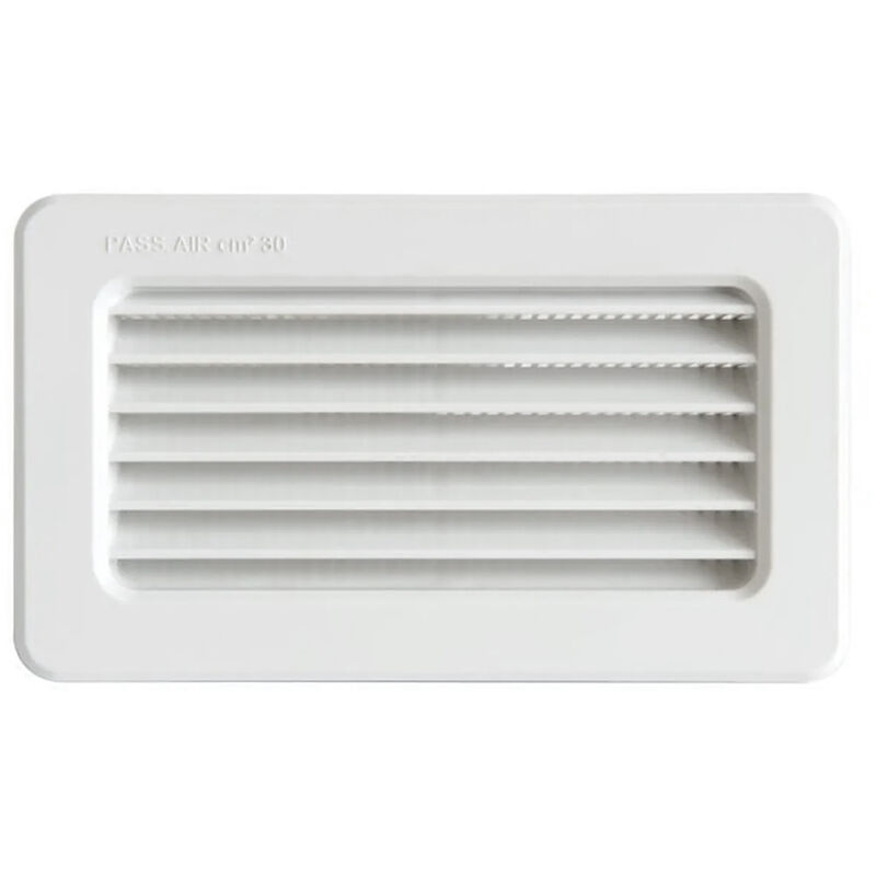 First - Grille terminale à encastrer 145 x 85 mm pour tubes Ventilation rectangulaire 120 x 60 / 150 x 70 mm Plast