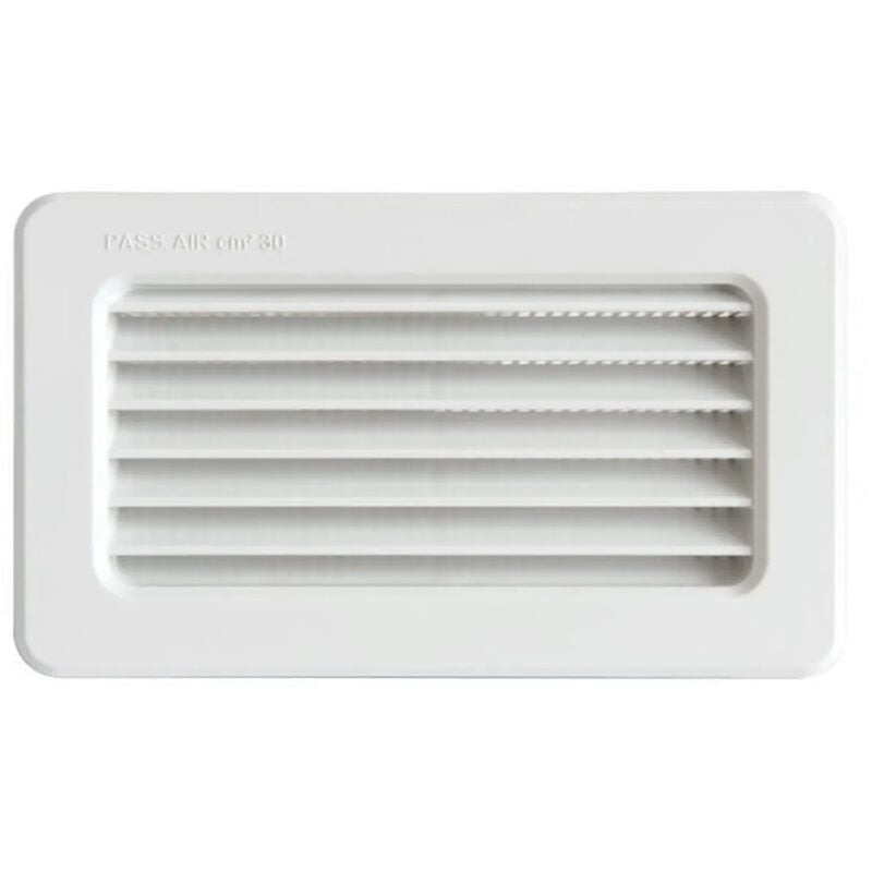 First - Grille terminale à encastrer 180 x 100 mm pour tubes Ventilation rectangulaire 120 x 60 / 150 x 70 mm Plast