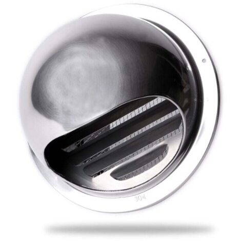 Grille Ventilation 100 mm Grille Aeration Inox Haute Qualité Grille Aération Extérieur Avec Moustiquaire Protège la Façade et Empêche l'entrée d'air Froid/Grille Inox[A+++]