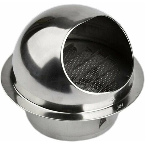 Grille Ventilation 150 mm Grille Aeration Inox Haute Qualité Grille Aération Extérieur Avec Moustiquaire Protège la Faade et Empêche l'entrée d'air Froid / Grille Inox