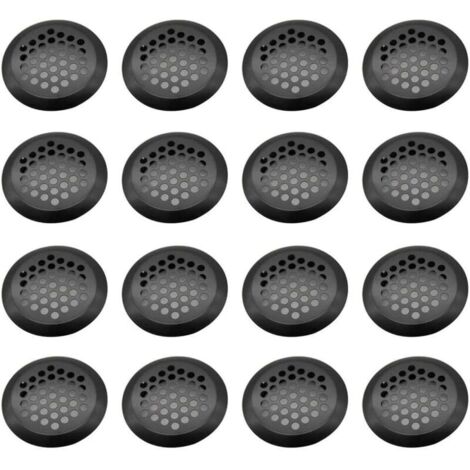 Grille Ventilation Inox Ronde, 16 Pièces Maille Trou D'aération, Acier Inoxydable Grille D'aération Trou, Grille D'évacuation Ventilation, pour Armoire Cuisine, Meubles, Armoire à Chaussures