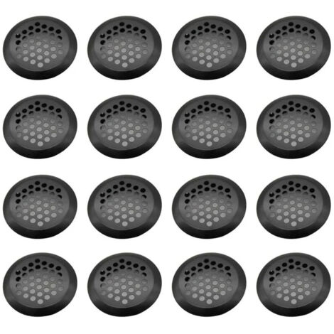 Grille Ventilation Inox Ronde, 16 Pièces Maille Trou D'aération, Acier Inoxydable Grille D'aération Trou, Grille D'évacuation Ventilation, pour Armoire Cuisine, Meubles, Armoire à Chaussures(29mm)