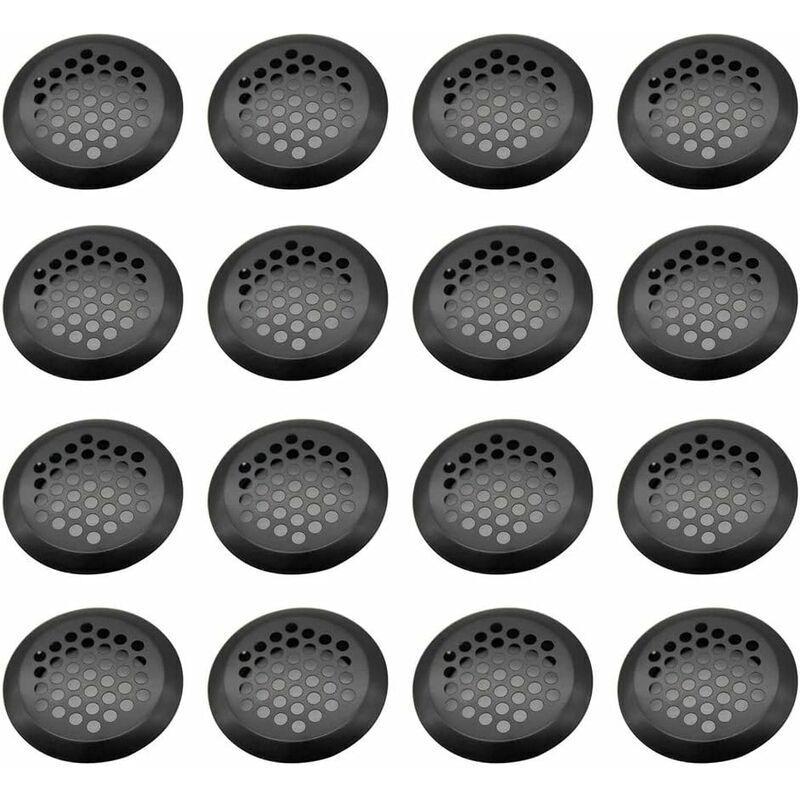 Grille Ventilation Inox Ronde, 16 Pièces Maille Trou D'aération, Acier Inoxydable Grille D'aération Trou, Grille D'évacuation Ventilation, pour