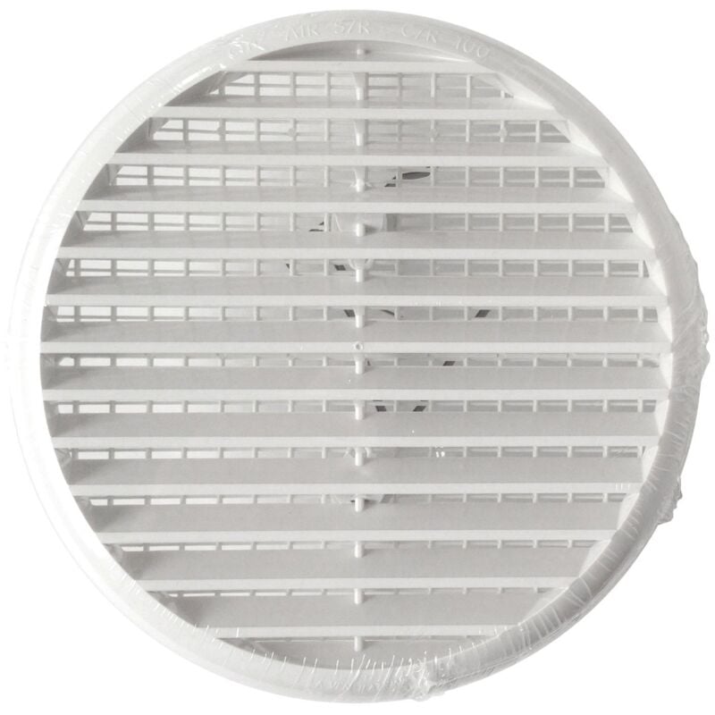 Grille d'aération avec ressorts + moustiquaire, 270mm pour tube 220 à 260mm