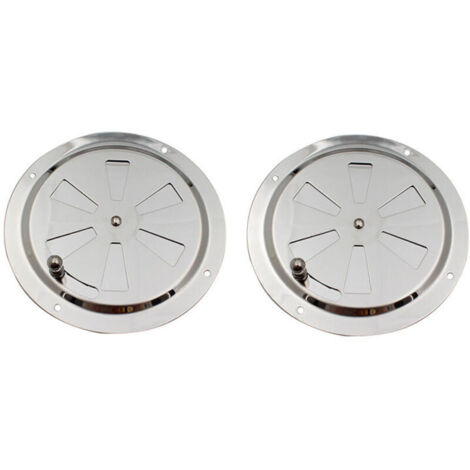 Grille Ventilation Ronde Acier Inoxydable Ouverture Réglable pour Entrée Évacuation Air