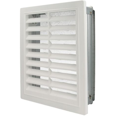 Grille ventilation Upmann moustiquaire et cadre de montage 150 x 200 mm