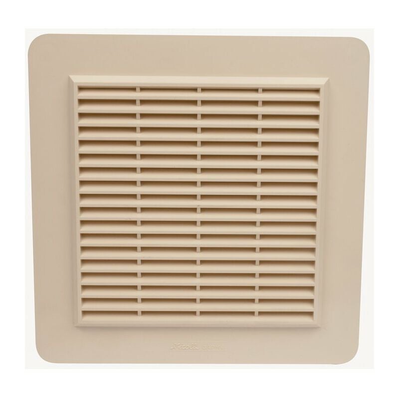 Grille de ventilation avec grille anti insectes - Couleur sable - 246 x 246 mm - Nicoll