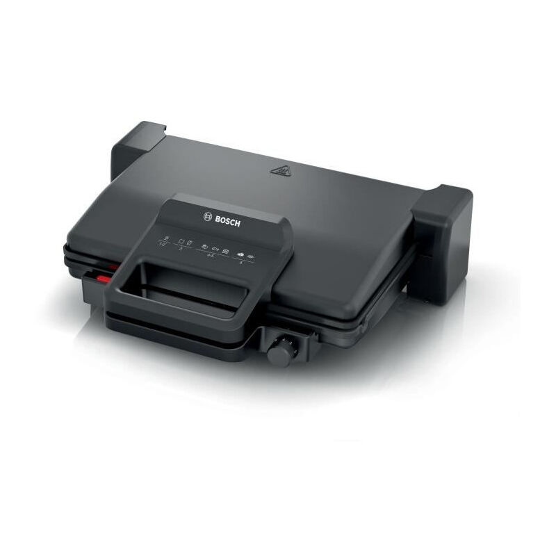 Grille-Viande Bosch TCG3323 - Noir Mat - 2000W - thermostat 5 niveaux - 3 positions : mode grill ou four, pierrade