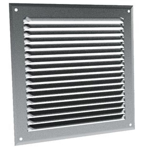 Grilles à auvents en aluminium brut - GA AL 200 x 200 GAM - 6815 ANJOS - 6815