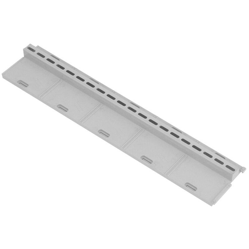 First Plast - Grille à fente pvc gris série 100 - 100x500mm hauteur 20mm