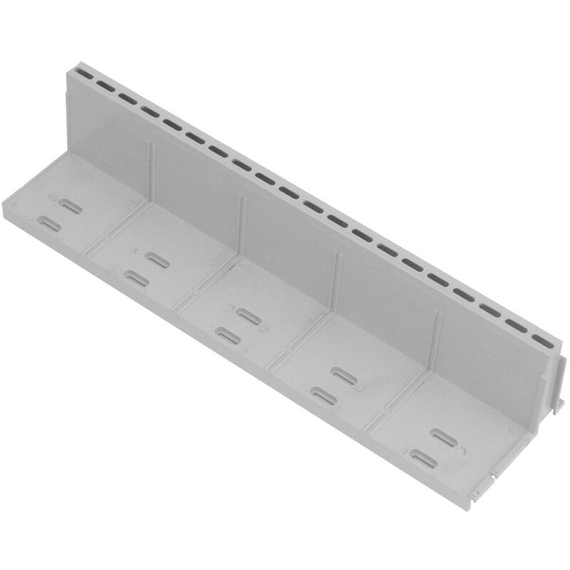 First Plast - Grille à fente pvc gris série 130 hauteur 90mm - 130x500mm