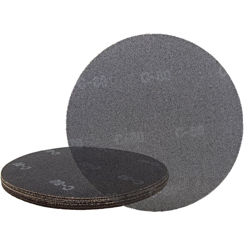 Spider Grilles abrasives auto-agrippantes, 225 mm, p. Ponceuses à plâtre, Carbure de silicium (Lot de 25) G150 - Miotools