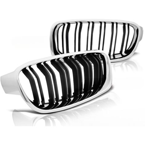 Grilles Calandre BMW serie 3 F30/F31 de 10/2011 a 2018 Chrome noir-27318127
