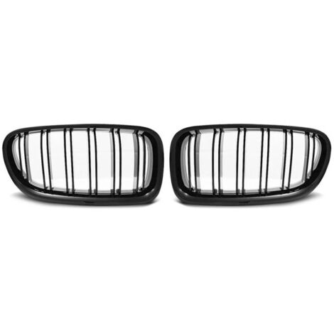 Grilles calandre BMW serie 5 F10/F11 de 2010 a 2016 Noir brillant Double barre-27318096