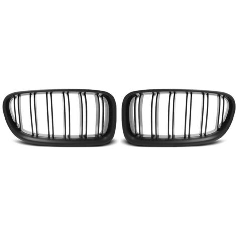 Grilles calandre BMW serie 5 F10/F11 de 2010 a 2016 Noir mat Double barre-27318095