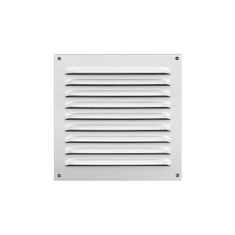 Anjos Ventilation - Grilles d'aération en applique à auvent à visser ga bl en 300 x 300 mm - anjos