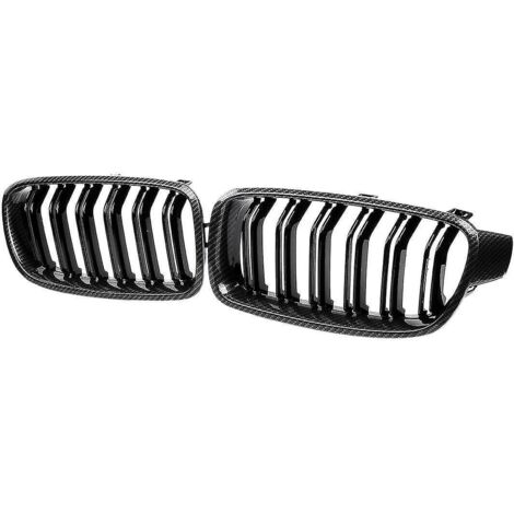 Grilles de calandre avant en fibre de carbone pour BMW F30 F35 328i 335i 2012-2018