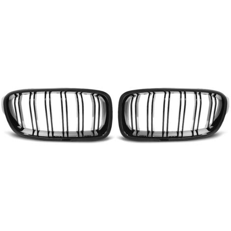 Grilles de calandre BMW serie 3 F30/F31 de 10/2011 a 2018 Noir brillant Double barre-27318098