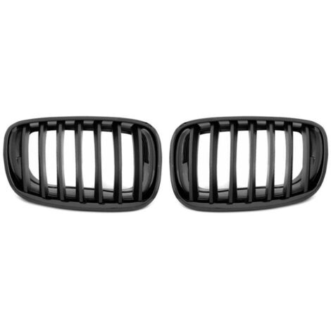 Grilles de calandre BMW X5 E70, X6 E71 de 2008 a 2014 noir matt avec contour brillant-28699200