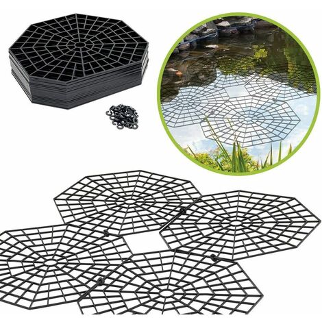 Grilles de protection pour étang I Protection bassin extérieur contre les oiseaux I Protection des poissons I Par grilles 26,5 × 31,5 × 0,3 cm - Lot de 20 grilles
