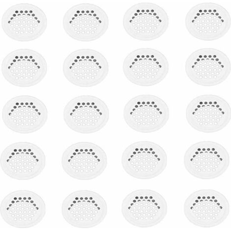 Grilles de ventilation de 20 Pièces Grilles de 35mm Grilles Grilles Grilles à Trous en acier Inoxydable Blanc Près de Grilles de ventilation pour le Placard de la Cuisine Meubles