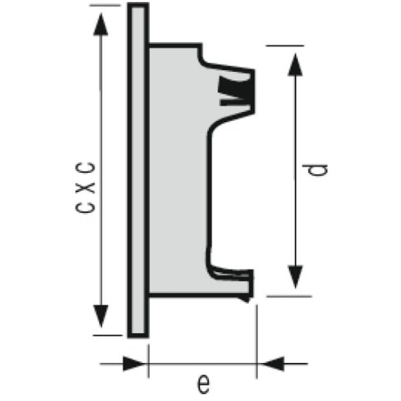 Nicoll - Grilles de ventilation extérieures - spéciale façade - getm pour tubes pvc et gaines - ø 100 - moustiquaire - anthracite