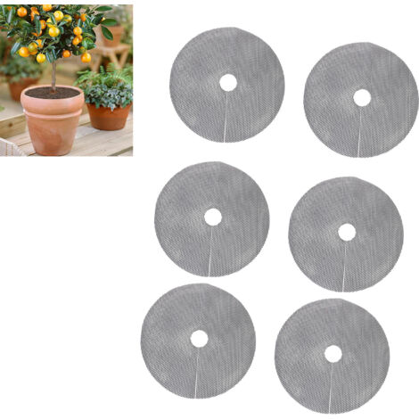Grilles Protecteur Pot Plantes - Protection contre Digging Pets - Polythene Durable Coupe Personnalisée 30cm 6pcs pour Jardin