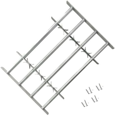 Grilles réglables de sécurité de fenêtres 2 pcs 1000-1500 mm CFW784500