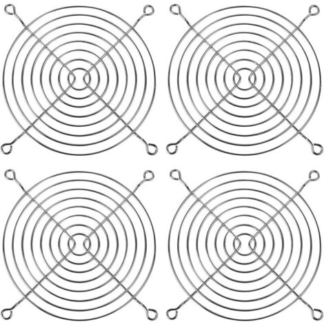 Grilles,4 grilles de ventilation, grille de ventilateur de 120 mm, grille de protection métallique, cache-ventilateur, ventilateur d'ordinateur