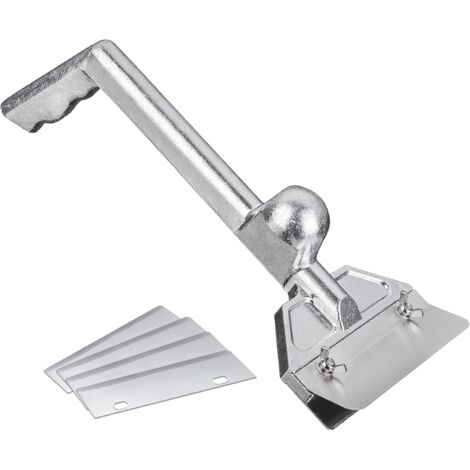 Grillfetter mit 5 Klingen, robustes, rostbeständiges Grillzubehör mit flacher Oberfläche und Ersatzklingen, gewerbliches Grillreinigungswerkzeug, (Grillrasierer)