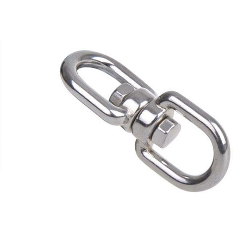 Grillo girevole 6mm rvs aisi 316 occhio - occhio 1350 dan