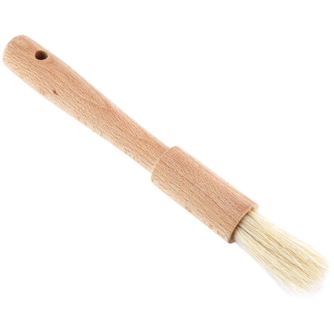 Grillpinsel aus Holz für Öl, Soße und Butter – Küchenhelfer mit rundem Griff