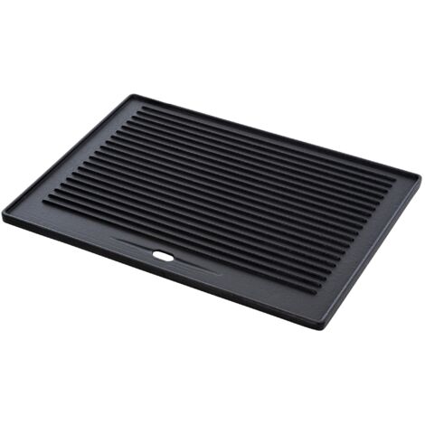 Grillplatte 41,3x30,5 cm anthrazit