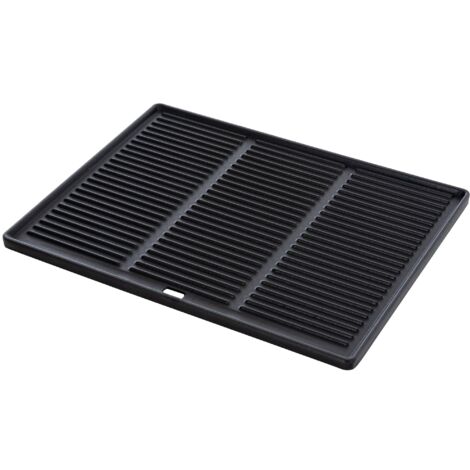 Grillplatte 45,5 x 35 cm anthrazit