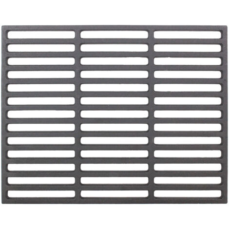 Grillrost 38x29cm rechteckig emailliert Rost Grillgitter Gusseisen Grillplatte